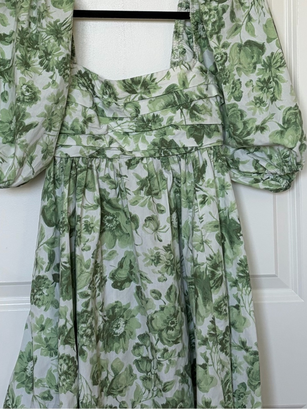 Abercrombie & Fitch Emerson Poplin Puff Sleeve Mini Dress - Picture 10 of 10